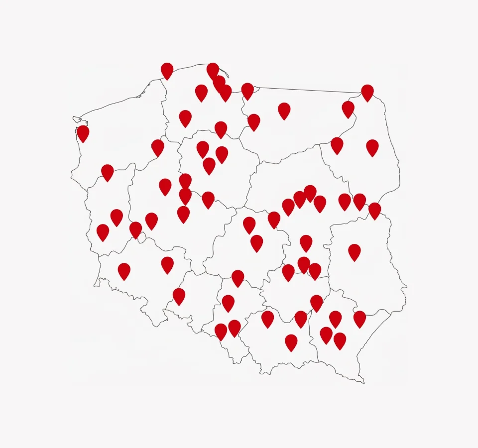 PONAD 80 SALONÓW W CAŁEJ POLSCE